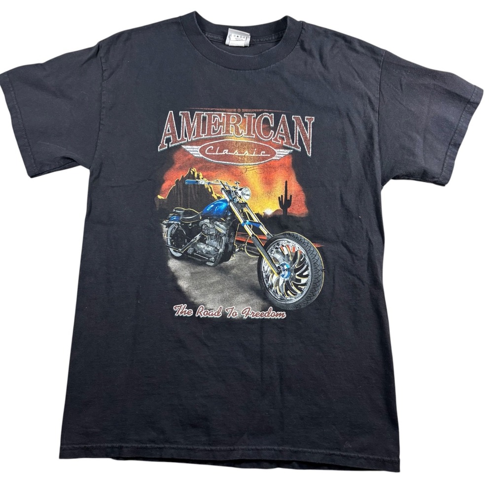 VTG National Heritage American Classic Motorcycle Black Mens Sz M